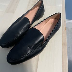 J Crew womens leather loafers, size 9
